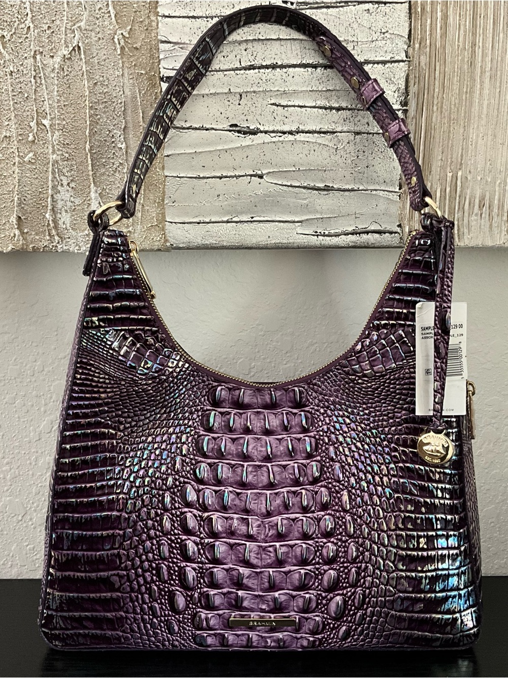 Brahmin Tabitha PASSION PURPLE MELBOURNE Sample Bag Made in the USA